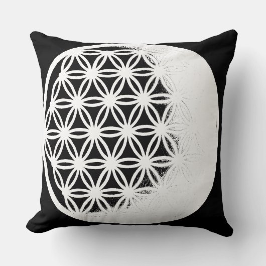 Flower of Life – Premium Geometric Pillow クッション (正面)