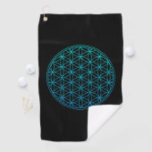 flower of life sacred geometry symbol ancient zen ゴルフタオル (インサイチュ)