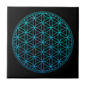 flower of life sacred geometry symbol ancient zen  タイル (正面)