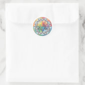Flower of Life Stickers ラウンドシール (バッグ)