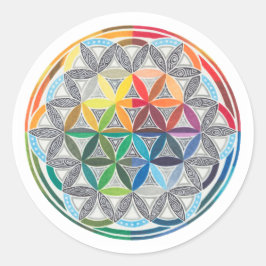 Flower of Life Stickers ラウンドシール