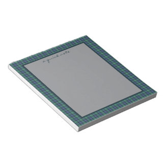 Flower of Scotland Original Scottish Tartan  ノートパッド