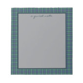 Flower of Scotland Original Scottish Tartan  ノートパッド (正面)