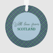 Flower of Scotland Scottish Tartan Christmas オーナメント (裏面)