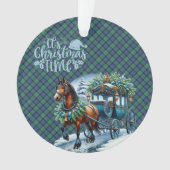 Flower of Scotland Scottish Tartan Christmas オーナメント (正面)