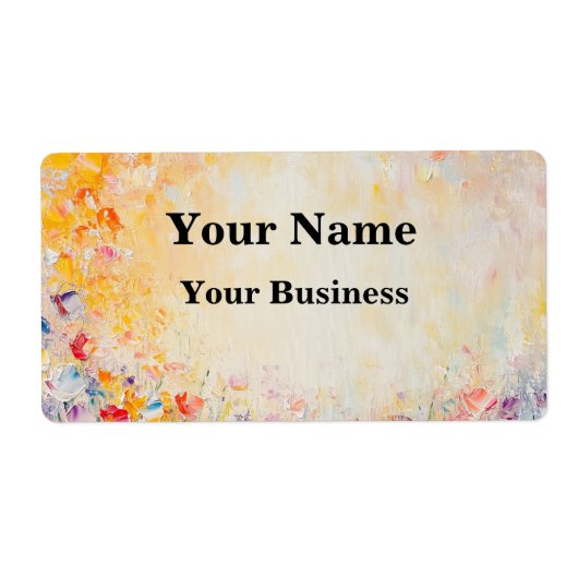 Flower Oilpainting ラベル (正面)