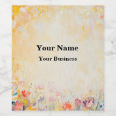 Flower Oilpainting ワインラベル (シングルラベル)