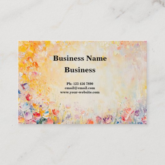 Flower Oilpainting 名刺 (裏面)