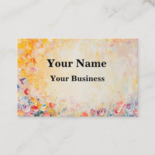 Flower Oilpainting 名刺 (正面)