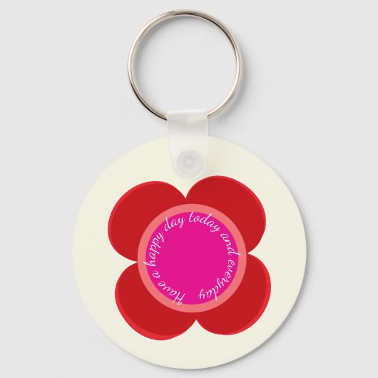 flower on  キーホルダー (正面)