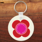 flower on  キーホルダー (正面)