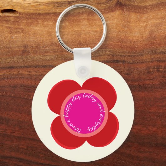 flower on  キーホルダー (正面)