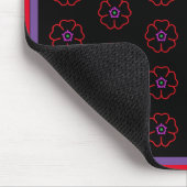 Flower on a Black Background Custom Personalized マウスパッド (コーナー)