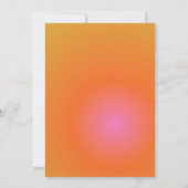 Flower Orange Gradient Photo Graduation Party 招待状 (裏面)