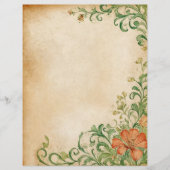 Flower Page Scrapbook & Junk Journal Supplies (正面)