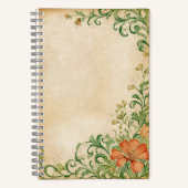 Flower Page Scrapbook & Junk Journal Supplies ノートブック (正面)