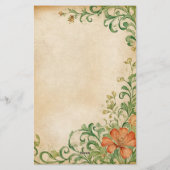 Flower Page Scrapbook & Junk Journal Supplies 便箋 (裏面)