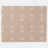 flower paint blanket フリースブランケット (正面(横))