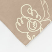 flower paint blanket フリースブランケット (角)