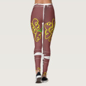 flower paint leggings レギンス (裏面)