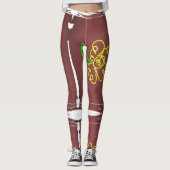 flower paint leggings レギンス (正面)