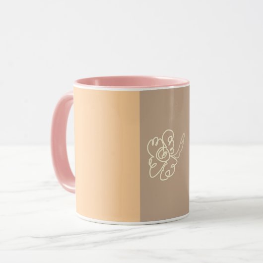 flower paint mug マグカップ (正面左)