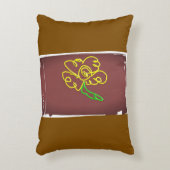 flower paint pillow アクセントクッション (正面(垂直))
