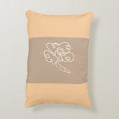 flower paint pillow アクセントクッション (裏面(縦))