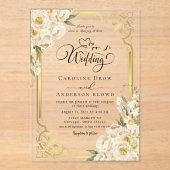 Flower passage for newlyweds アクリル招待状 (正面)