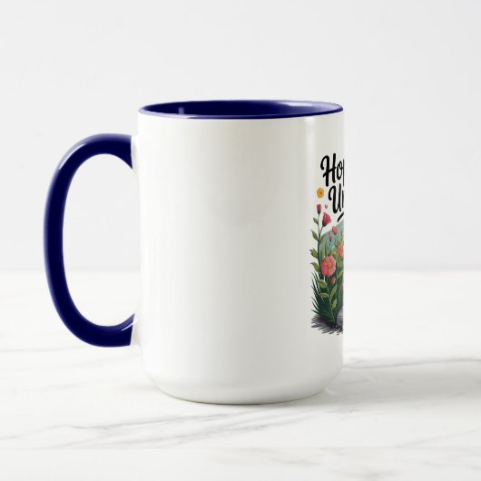 Flower Path - Nature-Inspired Mental Health Mug マグカップ (左)