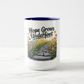 Flower Path - Nature-Inspired Mental Health Mug マグカップ (中央)