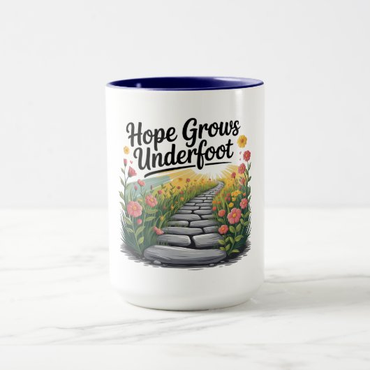 Flower Path - Nature-Inspired Mental Health Mug マグカップ (中央)