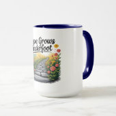 Flower Path - Nature-Inspired Mental Health Mug マグカップ (正面右)
