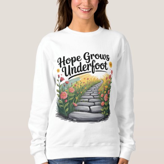 Flower Path Transformation スウェットシャツ (正面)