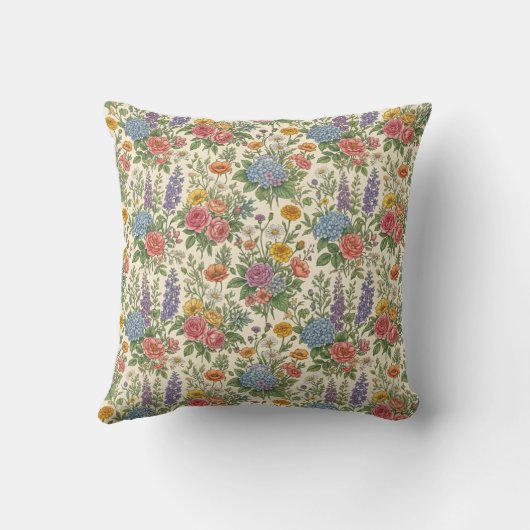 Flower Pattern クッション (裏面)