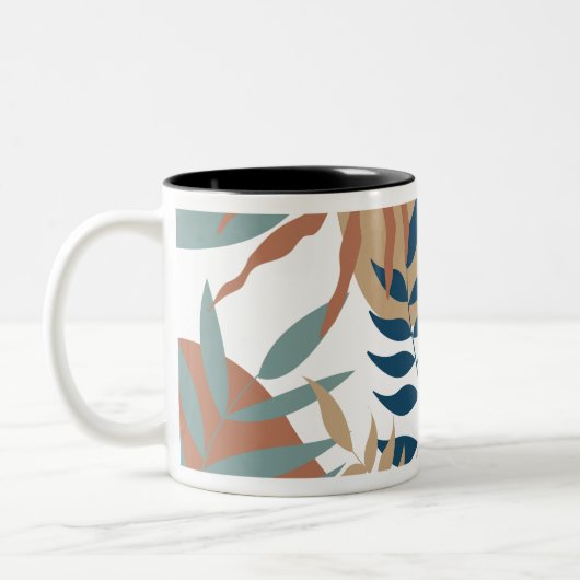 flower pattern ツートーンマグカップ (左)