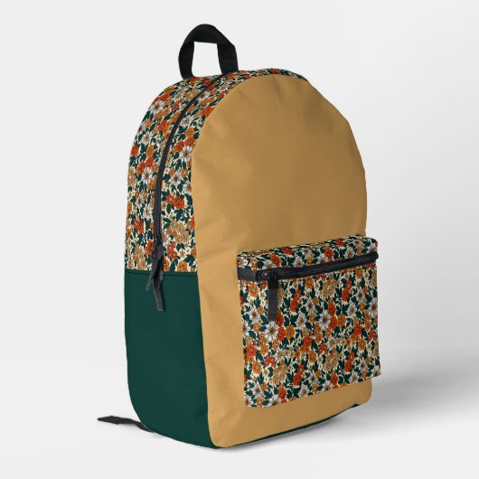 Flower Pattern Backpack  プリントバックパック (裏面左端)