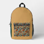 Flower Pattern Backpack  プリントバックパック (正面)