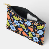 Flower pattern colorful shining アクセサリーポーチ (見開き)
