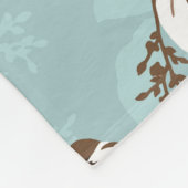 flower pattern design textile illustrationart,back フリースブランケット (角)