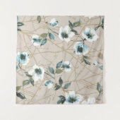 flower pattern design textile illustrationart,patt タペストリー (正面(横))