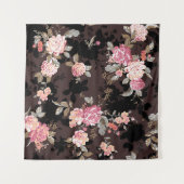 flower pattern design textile illustrationpattern, タペストリー (正面(横))
