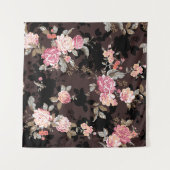 flower pattern design textile illustrationpattern, タペストリー (正面)