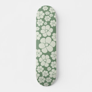 Flower Pattern - Green スケートボード