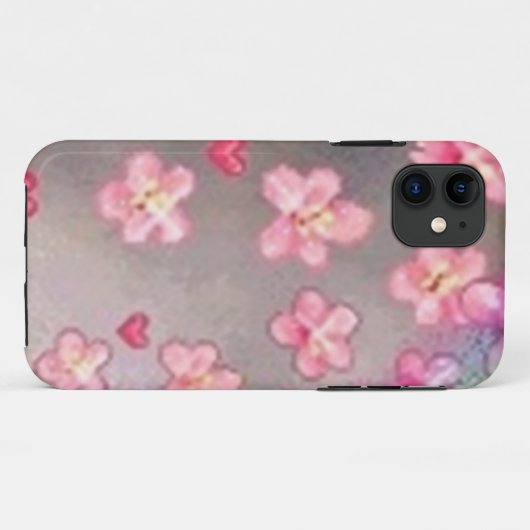 flower pattern marble Case-Mate iPhoneケース (裏面(横))