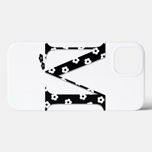 flower Patterned Letter M Case-Mate iPhoneケース (裏面 (横))