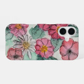 Flower Phone Case iPhone 16ケース (裏面横)
