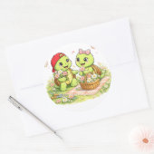 Flower Picking ラウンドシール (封筒)