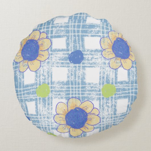 Flower pillow ラウンドクッション (裏面)