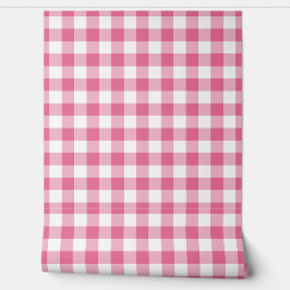 Flower Pink Gingham Check Green Buffalo Plaid 壁紙